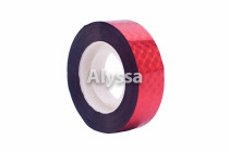 Alyssa Rhythmic Gymnastics Circle Stick Decorative Ribbon - Checkered Red