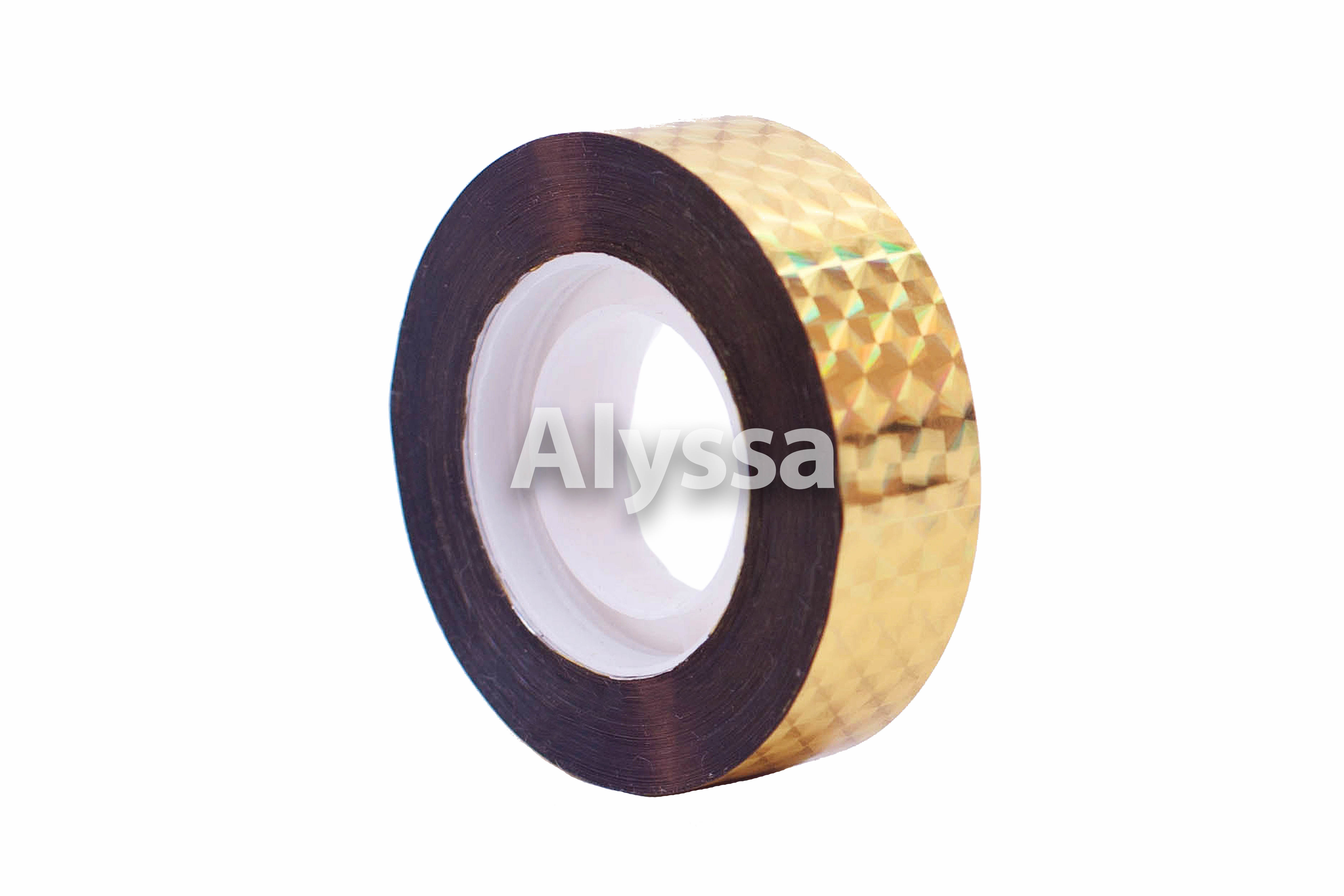 Alyssa rhythmic gymnastics circle/stick decoration belt - checkered yellow