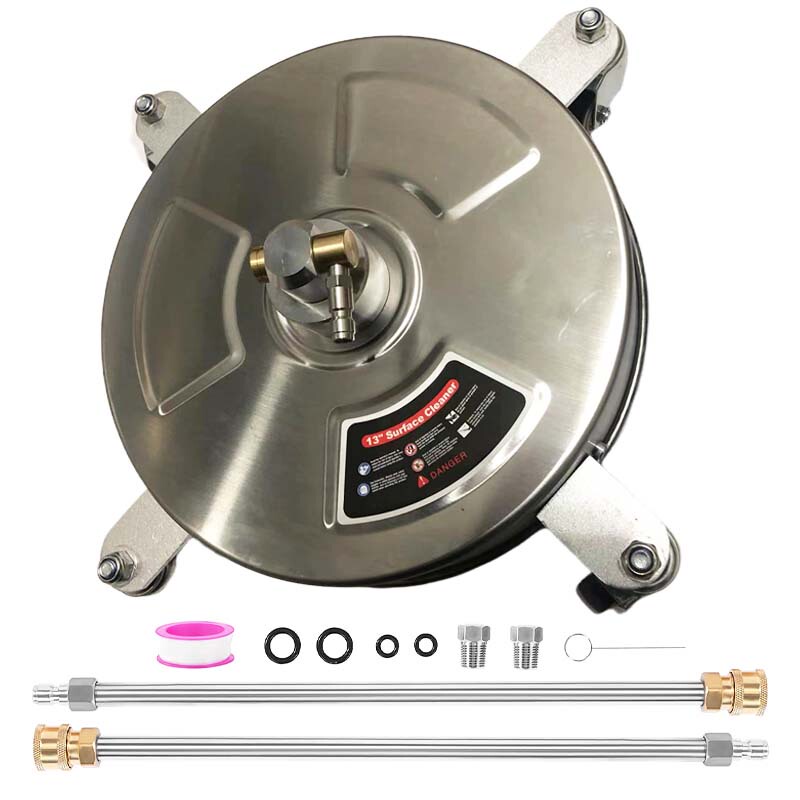 New Stainless Steel Floor Scrubber High-Pressure Cleaning Machine for Home Property Courtyard Cleaning 13inch Floor Scrubber for Ground Cleaning