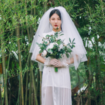 One two custom custom new cheongsam dress improved young style bride 2020 new summer elegant White Dew