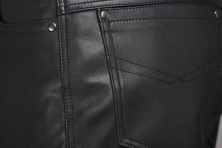 Pantalon cuir homme droit pour hiver - Ref 1491762 Image 15