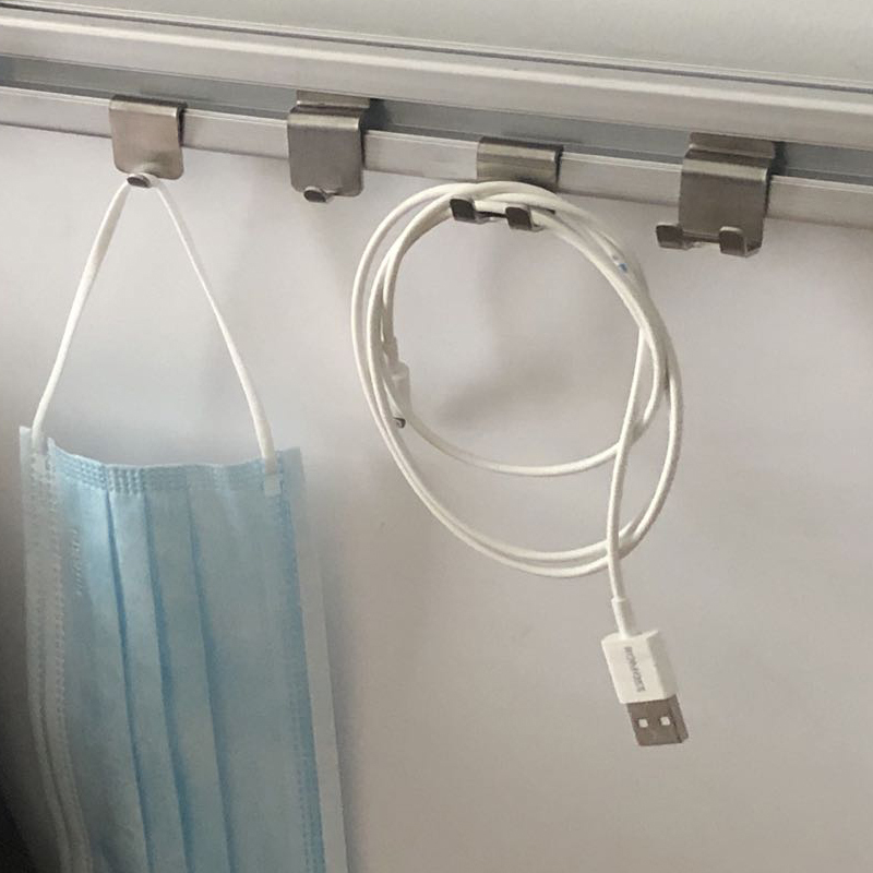 Office Desk Screen Partition Insert Slot Bill Clip Dovetail Clip File Whiteboard Mask Data Cable Storage Hook
