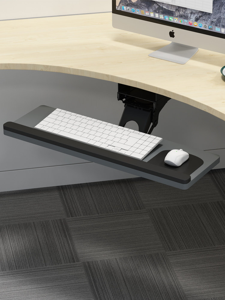 Keyboard stand Ergonomic keyboard stand Multi-function computer desktop storage slide drawer Mouse stand