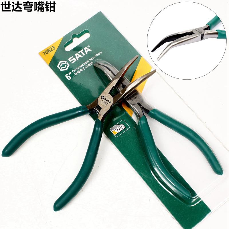Seda tool 70623 bent mouth electronic tip pliers 6 ' ' Bent Tip Pliers 70613A stainless steel 45 ° pliers