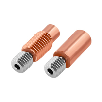E3D V6 pipe remote titanium alloy red copper material made 3D printer accessories baiting high temperature and efficient heat dissipation