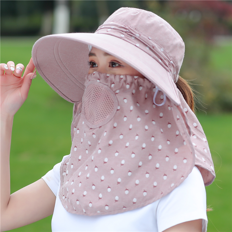 Rural work sun hat cover face anti-UV sun hat integrated sun protection hat sun hat work summer