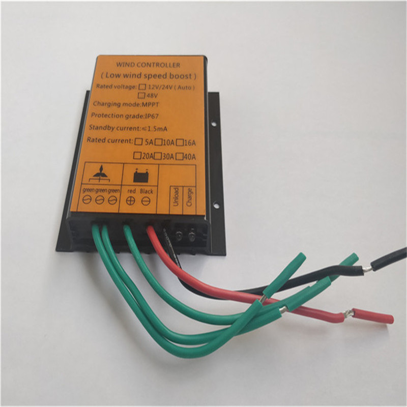 Wind Power Controller 300W600W12V24V Waterproof Wind Generator Controller MPPT Low Wind Charging