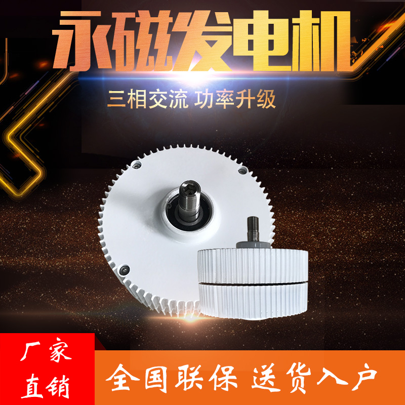 Rare earth permanent magnet alternator 300W400W600W12v24v small wind power can be customized shaft - Taobao