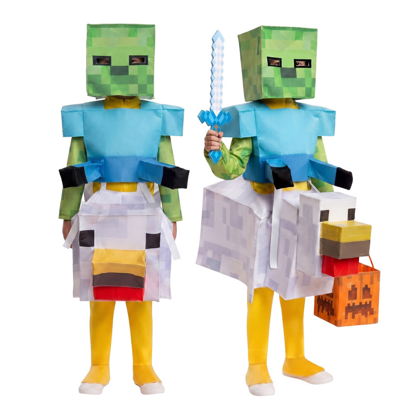 Halloween Children's Game Mc Cos Chicken Knight Minecraft Children's Day Kindergarten Festival Party Role Play