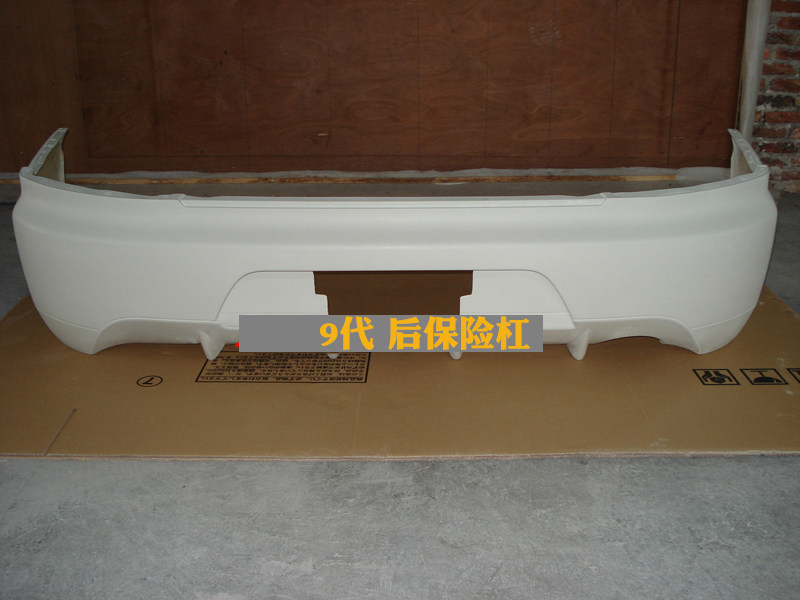 Suitable for Mitsubishi EVO 9 generation rear bumper rhombus after retrofitting of Jiudeo Glass fiber rear lever