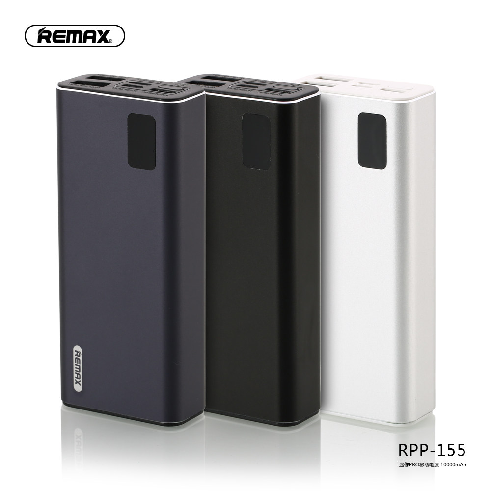 Remax Ruiquan RPP-155 mini pro mobile power bank 10000 mAh digital display super small mini power bank