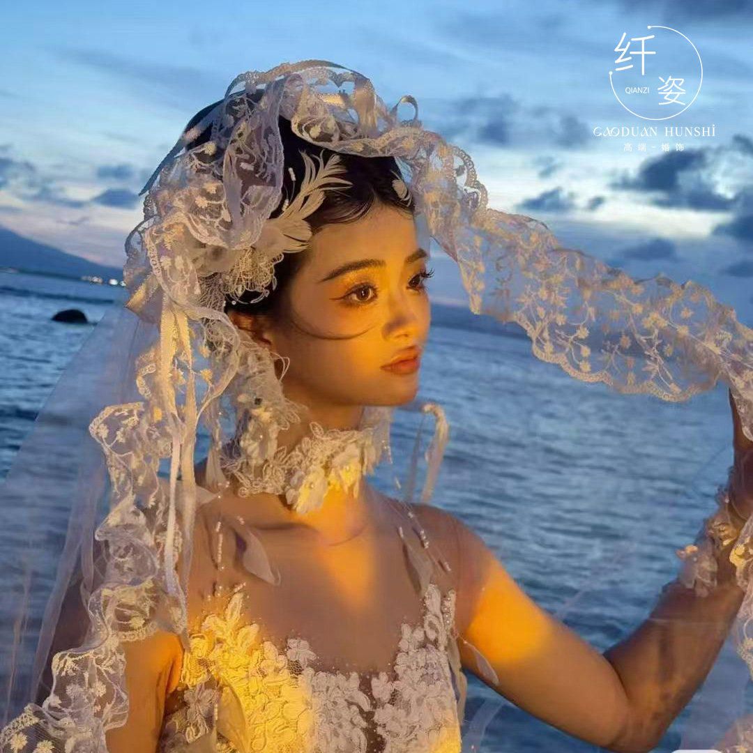 新款法式新娘头纱:复古森系,超仙高级感!打造梦幻婚礼现场!-头纱-淘宝好物网