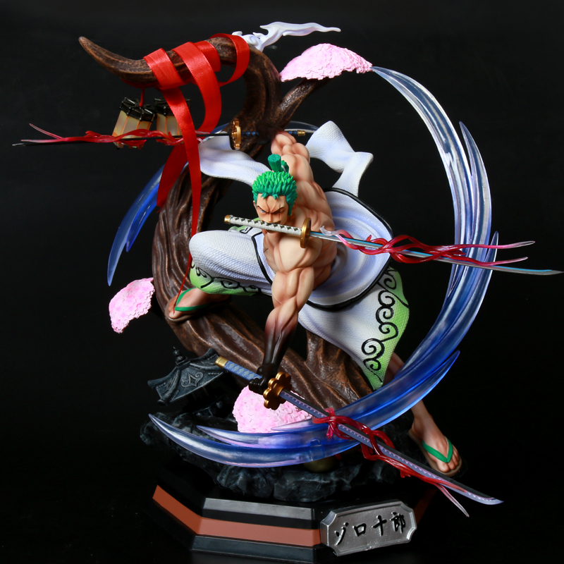 Sea thief king model Rover pupil Solonrufgk triple knife flow and the national luminous extra-large statue model pendulum