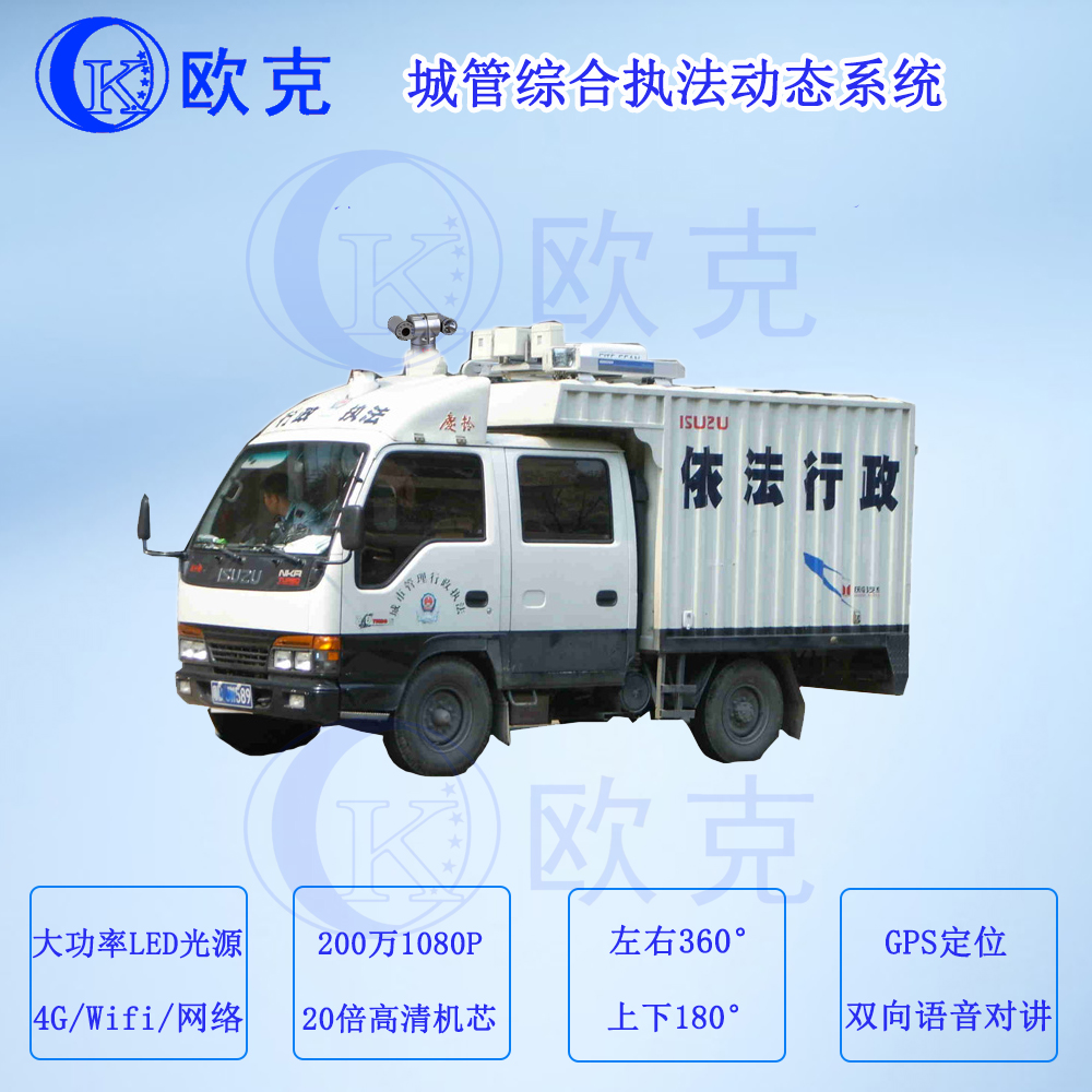 Ouke Integrated Monitoring System Network HD Car PTZ Camera Monitoring 4G Transmission Car Video Recorder