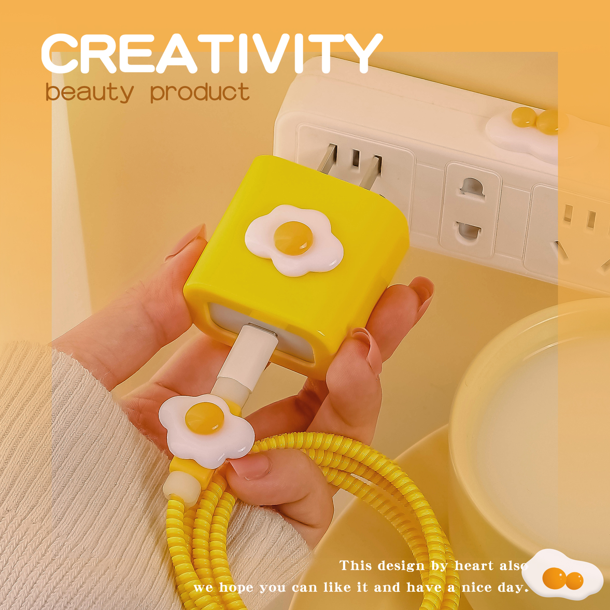 Appearance bursting table Cute and cute ~ Apple 13 data cable protective case 20w mobile phone iphone charger head 12
