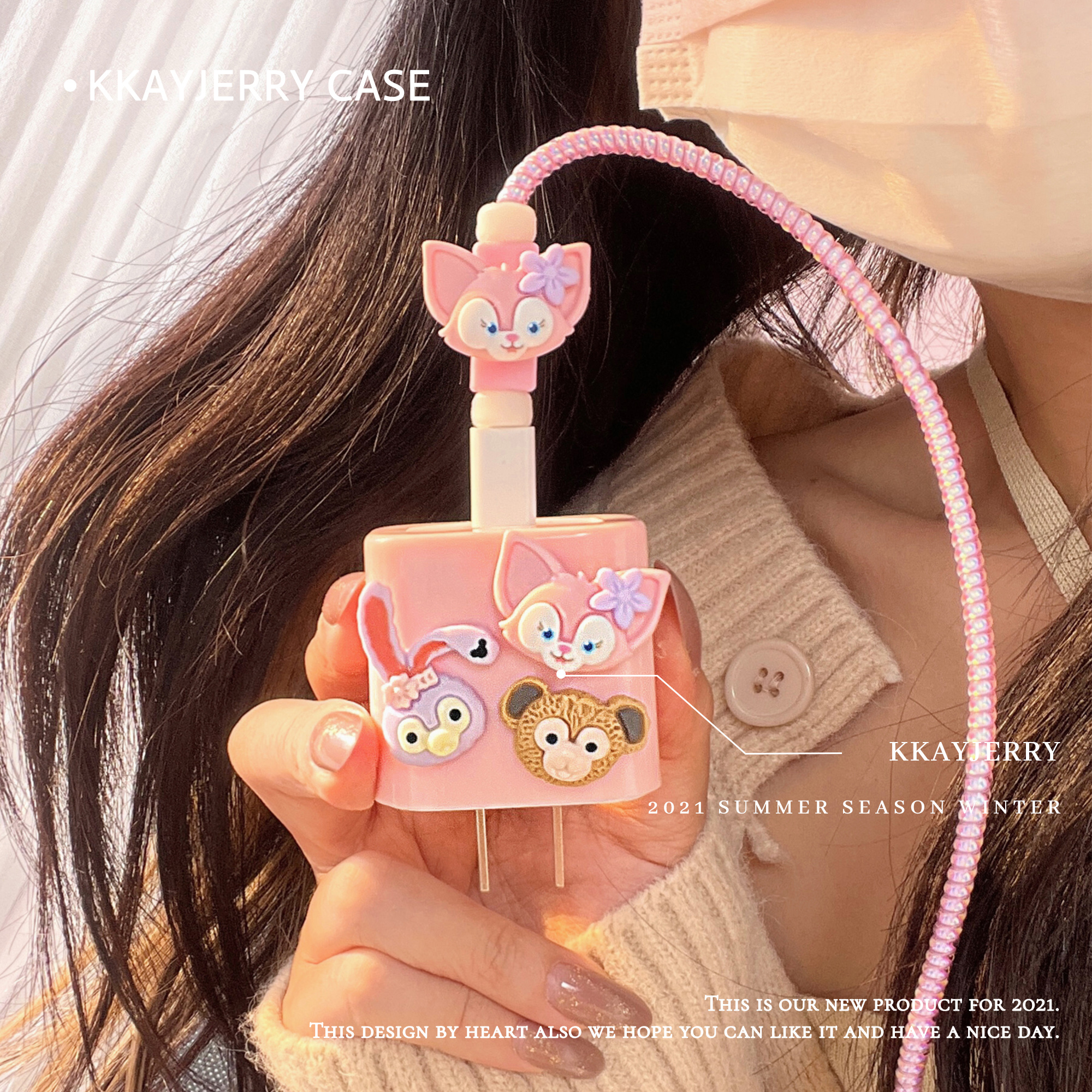 Adorable and cute Apple 13promax data cable protective cover ~ 11 fast charging mobile phone 20w charger head 12 shells