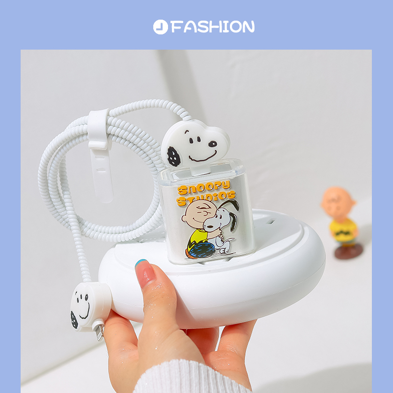Anti-snapping Apple 12 data line protective sleeve 20W phone charger head 11 winding rope ipad bites