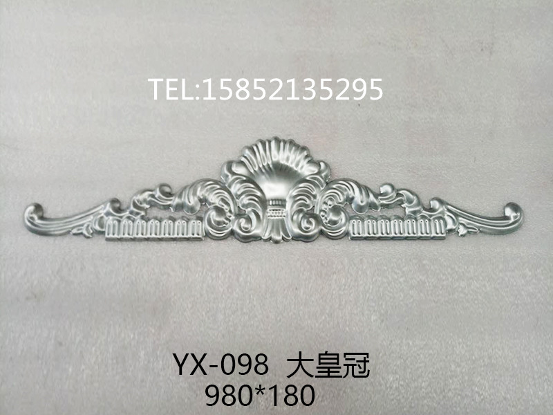 Imitation aluminum wrought iron accessories flower galvanized iron stamping flower door flower Imitation aluminum fence flower zinc-iron alloy flower YX098