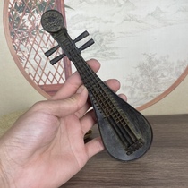 Antique incense burner copperware retro sandalwood collection brass creative pipa ornaments fine workmanship suitable for playing with the incense burner