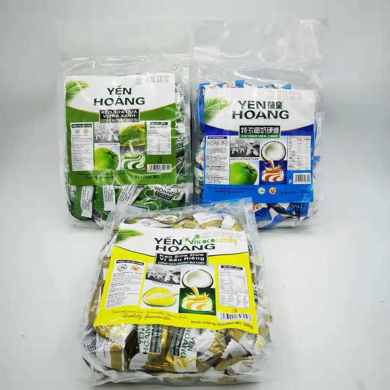 Vietnam original YEN HoANG Yan Wang special durian match coconut milk hard sugar 400g two bags