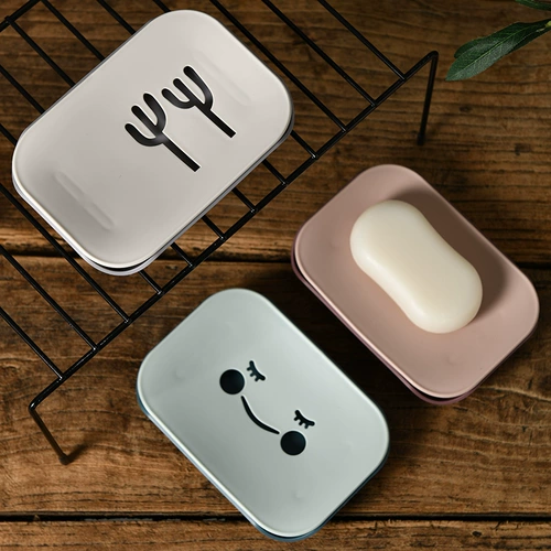 Мыло, большая мыльница, двухэтажная мультяшная милая сушилка для домашнего использования