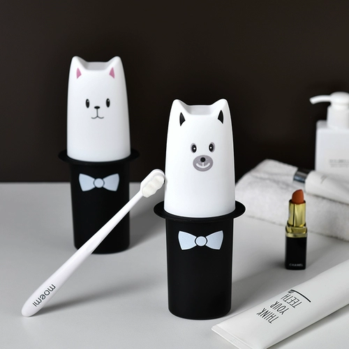 Креативная зубная паста, зубная щетка, коробка для хранения, комплект, портативный ополаскиватель для рта для путешествий