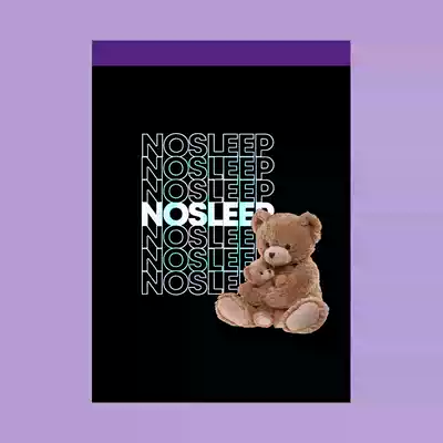 Kuku Harajuku poster Ghost Horse Girl Lolita room layout teddy bear steam wave decoration wall sticker photo