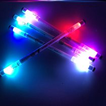 Net Red turn pen luminous pen luminous pen twelve constellation rotating pen can turn bright creative students with tremble sound anti-fall Super dazzling