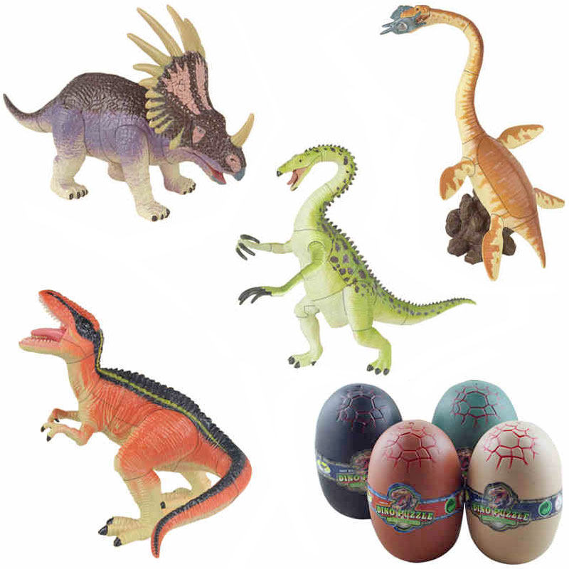 New 4D Cubism Large Number of Dragon Eggs Assembled with Puzzle Building Puzzle Early Teaching Toy Animal Dinosaur Model