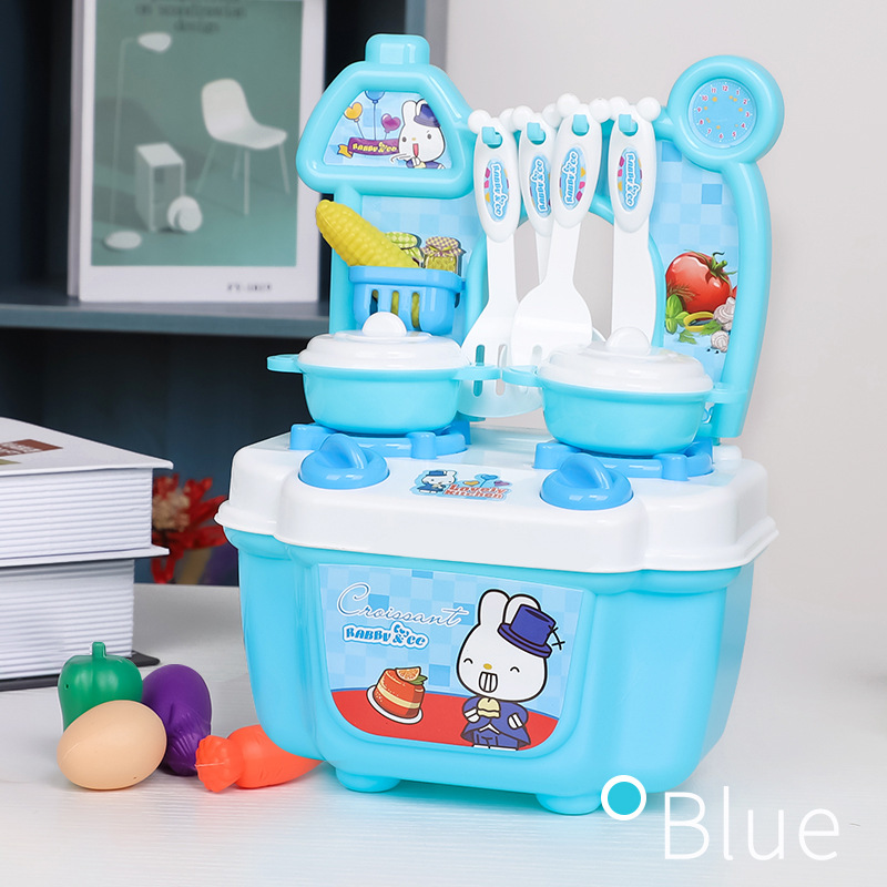 Đồ chơi trẻ em Bắc Mỹ chơi đồ chơi nhà bếp 1-2-3 tuổi trai và gái nấu cơm nấu cơm mô phỏng bộ đồ ăn đồ chơi trí tuệ cho bé