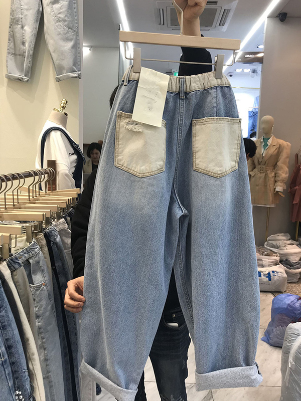Loose Fit, Slimming, Straight-Leg Harem Carrot Pants for Slightly Chubby Women, Suitable for Spring and Autumn, Plus Size