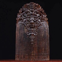 The main area of Brunei soft silk agarwood antique carving black oil with the shape of the brand submerged men and women pendant pendant collection grade