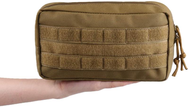 Outdoor tactical vest accessory bag Rectangular bag MOLLE waist hanging bag EDC medical bag Tool bag auxiliary bag sundries