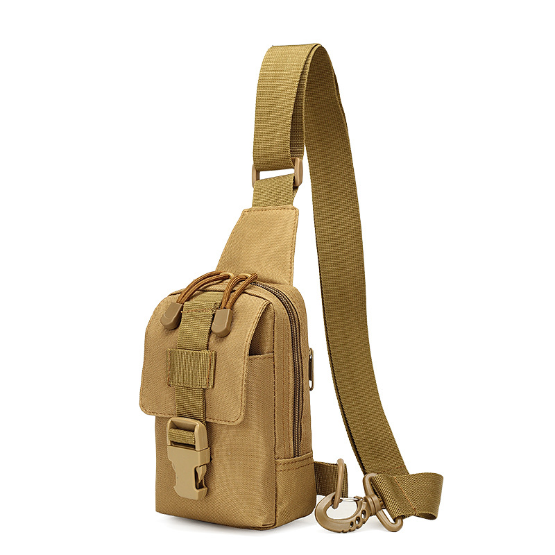 Single shoulder small chest bag outdoor movement riding single shoulder bag chest hanging mobile phone abrasion resistant and waterproof inclined satchel with single shoulder bag