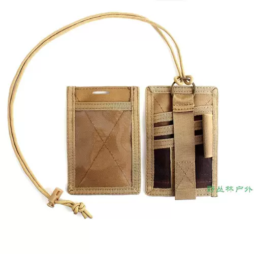 Дорожный тактический картхолдер, бейджик, ремешок