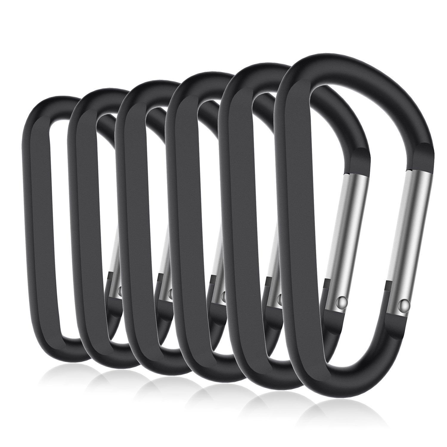 Outdoor climbing buckle hooks Colour D type buckle-shaped hanging buckle key buckle aluminium alloy quick hanging shoulder bag buckle external button
