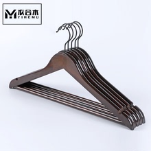 【超值5个装】家用防滑无痕实木撑衣架