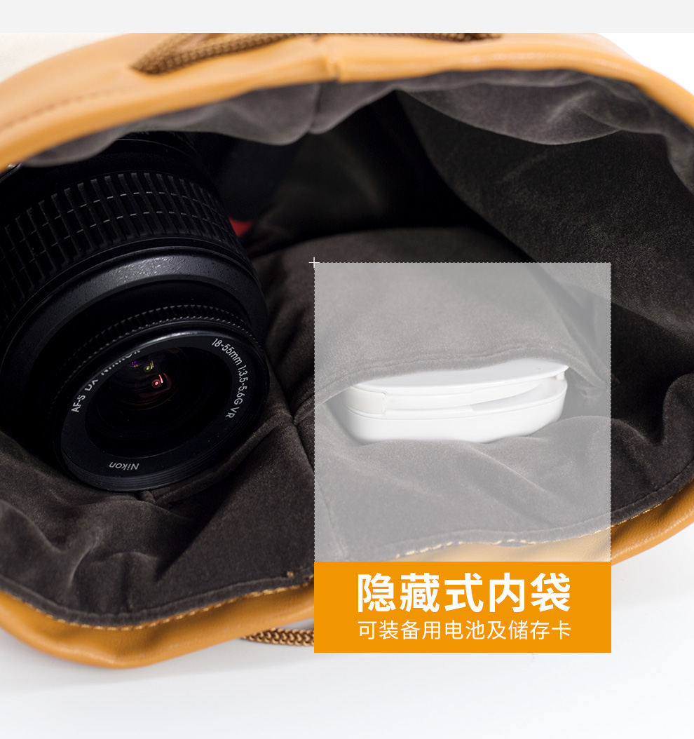TARION SLR máy ảnh túi ống kính túi lưu trữ túi nam và nữ nhiếp ảnh túi retro xách tay micro đơn kỹ thuật số thiết lập - Phụ kiện máy ảnh kỹ thuật số balo máy ảnh chống nước
