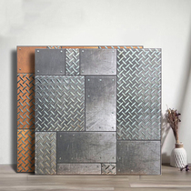 Nordic industrial style imitation metal brick Parking room floor tile Restaurant chain tile Hot pot shop brick Steel plate snake brick