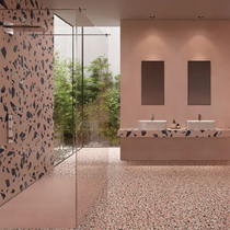New dry grain terrazzo 600x1200 indoor hall floor tiles Villa art wall tiles chain store floor tiles