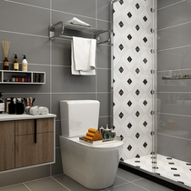 Nordic kitchen bathroom wall tile floor tile beige black and white gray wall tile 300x600 toilet matte tile