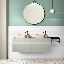 Nordic macarons tile kitchen bathroom wall tiles matte dark green net red brick 200x600 toilet relief tiles