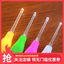 Childrens buckle earwax earwax cleaning ear scoop glowing ear spoon with lamp ear picking tool ear scoop