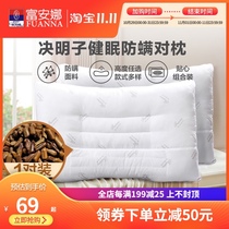 Fuana Cassia Pillow Mens and Womens Single Double Pillow Adult Household Neck Cassia Cervical Sleep Help Sleeping Couple