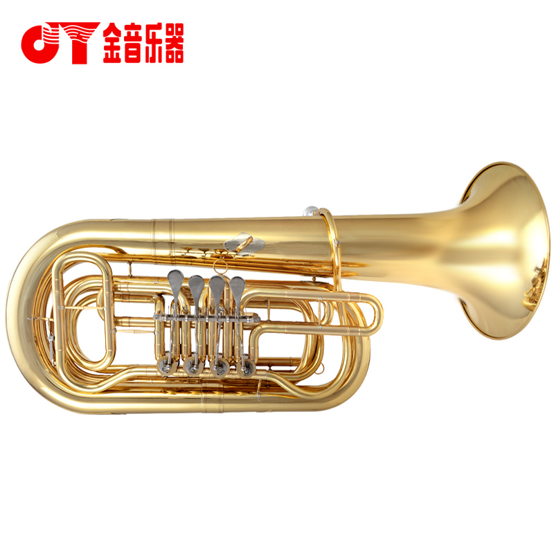 Golden tone JYTU-E110G 4K four flat key paint gold big bong band band professional