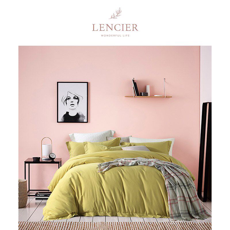 LENCIER Lana Close Warm Moisturizing Experience Full Cotton Mill Fur Autumn Winter Warm Pure Cotton Four Pieces Kriff