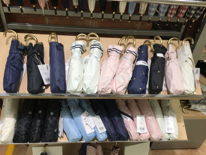 Spot Japan counter purchase wpc folding sunscreen sunshade umbrella embroidery star hollow peach heart a variety of models