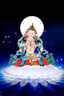 Tibetan Buddhism Namo Vajrasattva conception picture Vajrasattva view Retouching photo double-sided scallop metal painting core