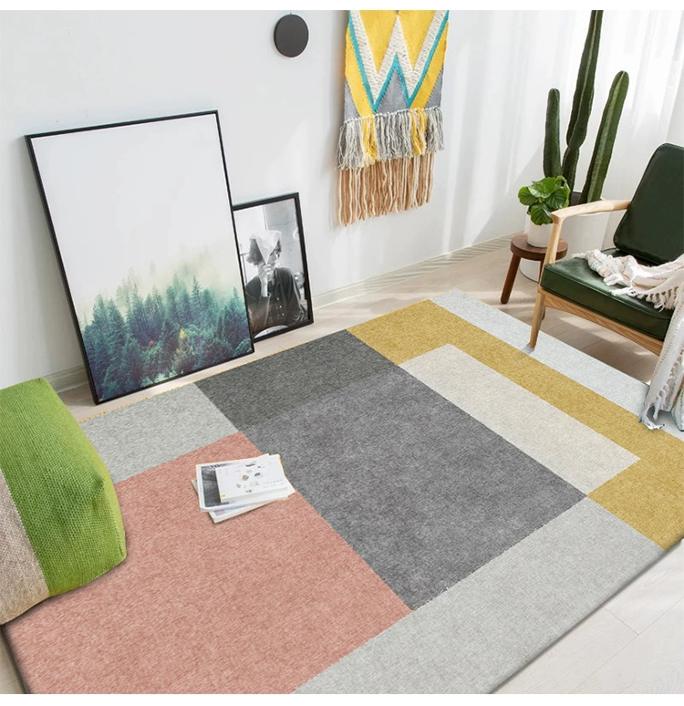 Nordic bảng thảm ins thảm sống cà phê phòng đơn giản hình học nhỏ kiểu Nhật tươi phòng ngủ thảm phòng hình chữ nhật - Thảm