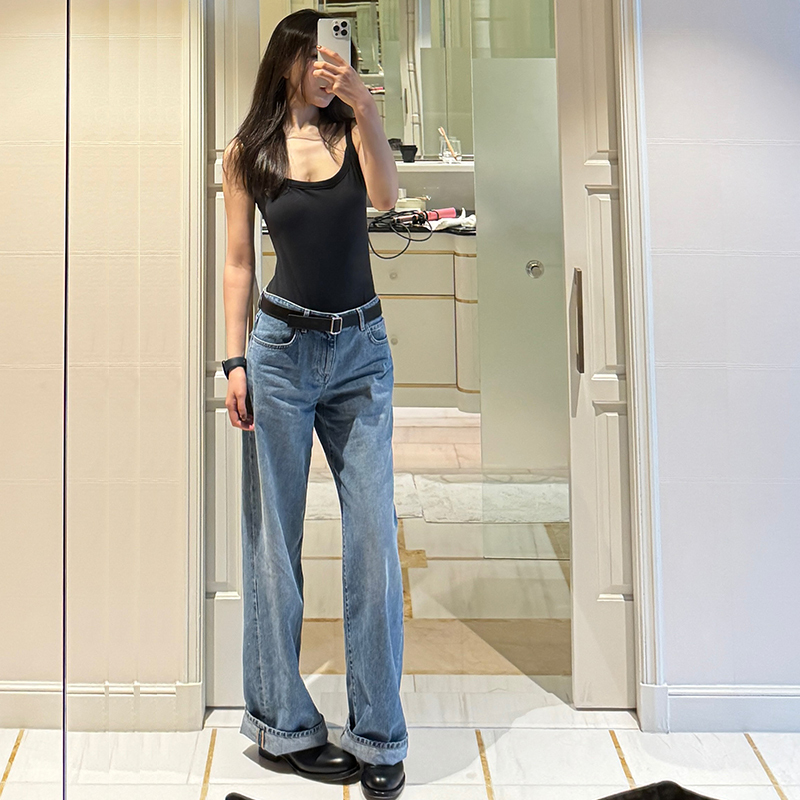 Romi Studio “American Denim” Long-Staple Slub Cotton Twill Texture Jeans Rwbaxd1494